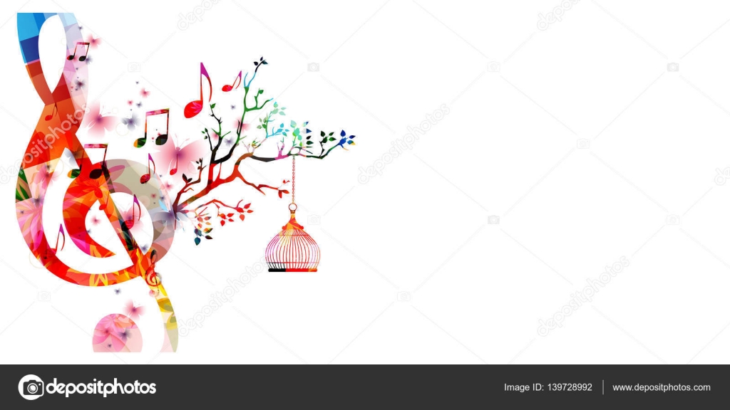 creative music template with music notes stock vector musical template