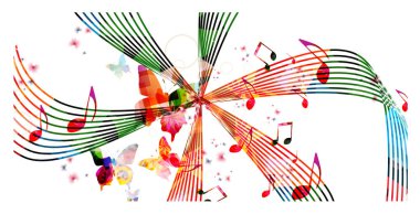 renkli müzik arkaplanı 