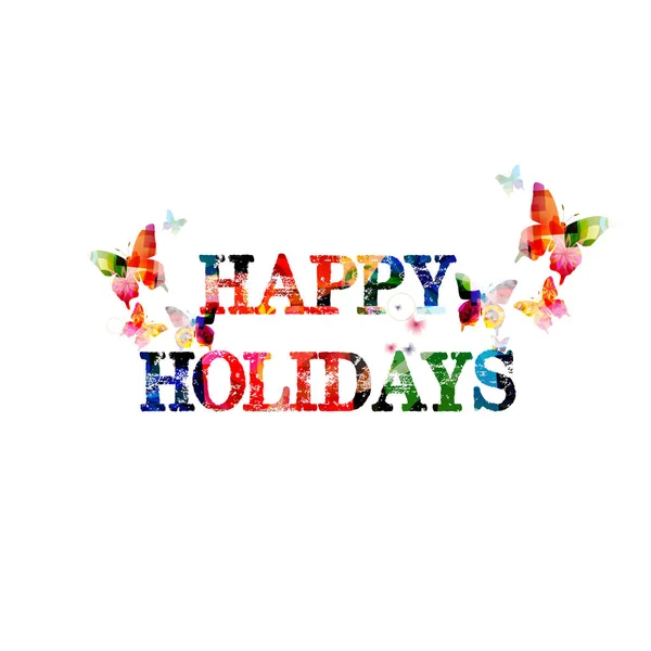 Coloré Joyeux fond de vacances — Image vectorielle