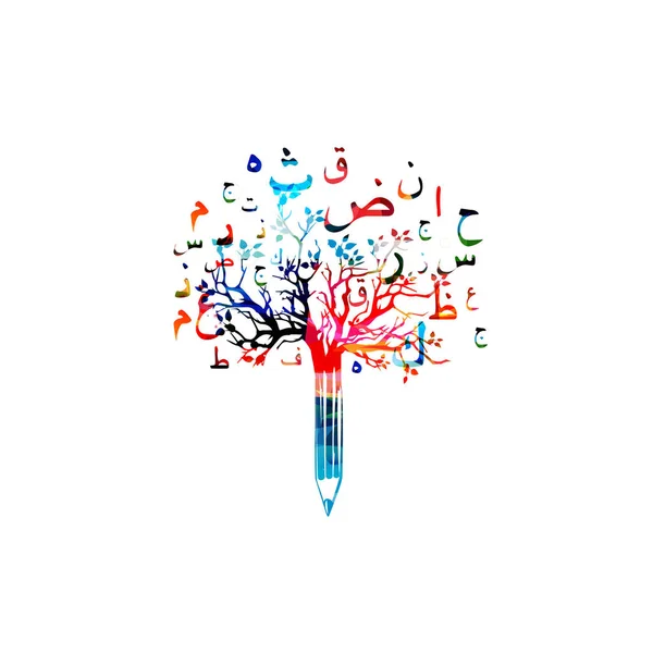 Colorido concepto de escritura creativa — Vector de stock