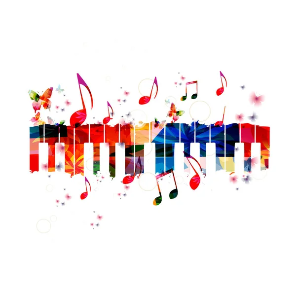 renkli piyano arka plan