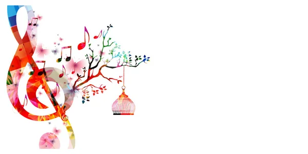 Yaratıcı müzik şablonu ile müzik notlar