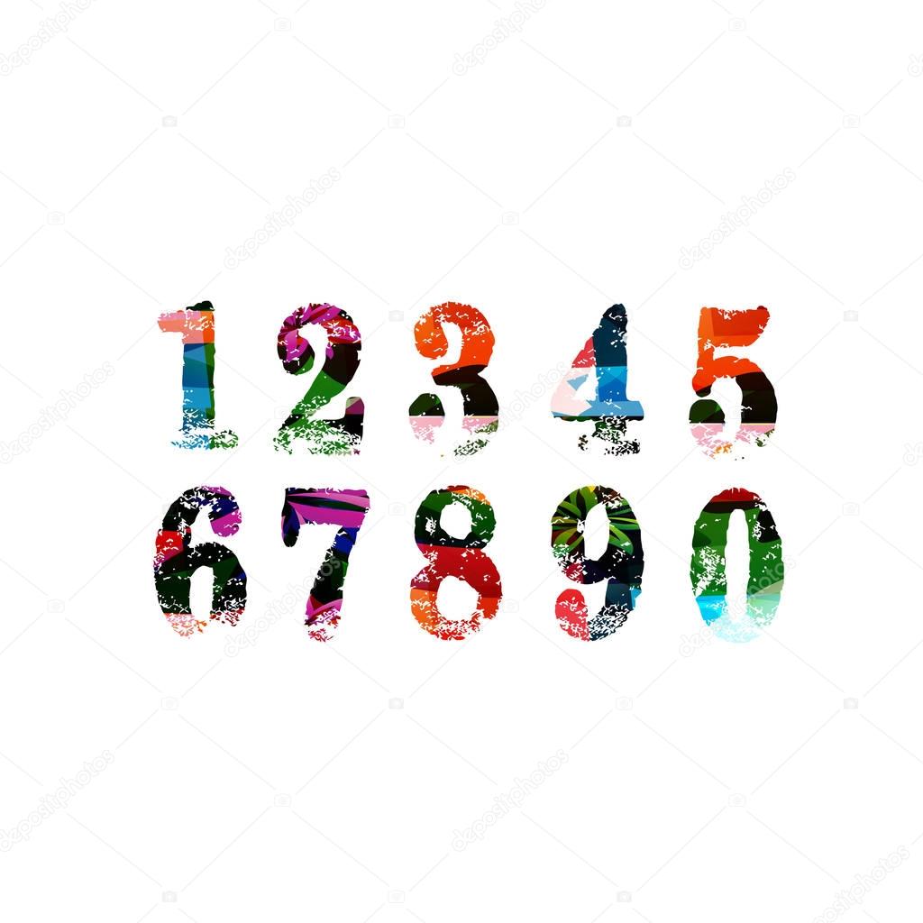 Colorful numbers set 