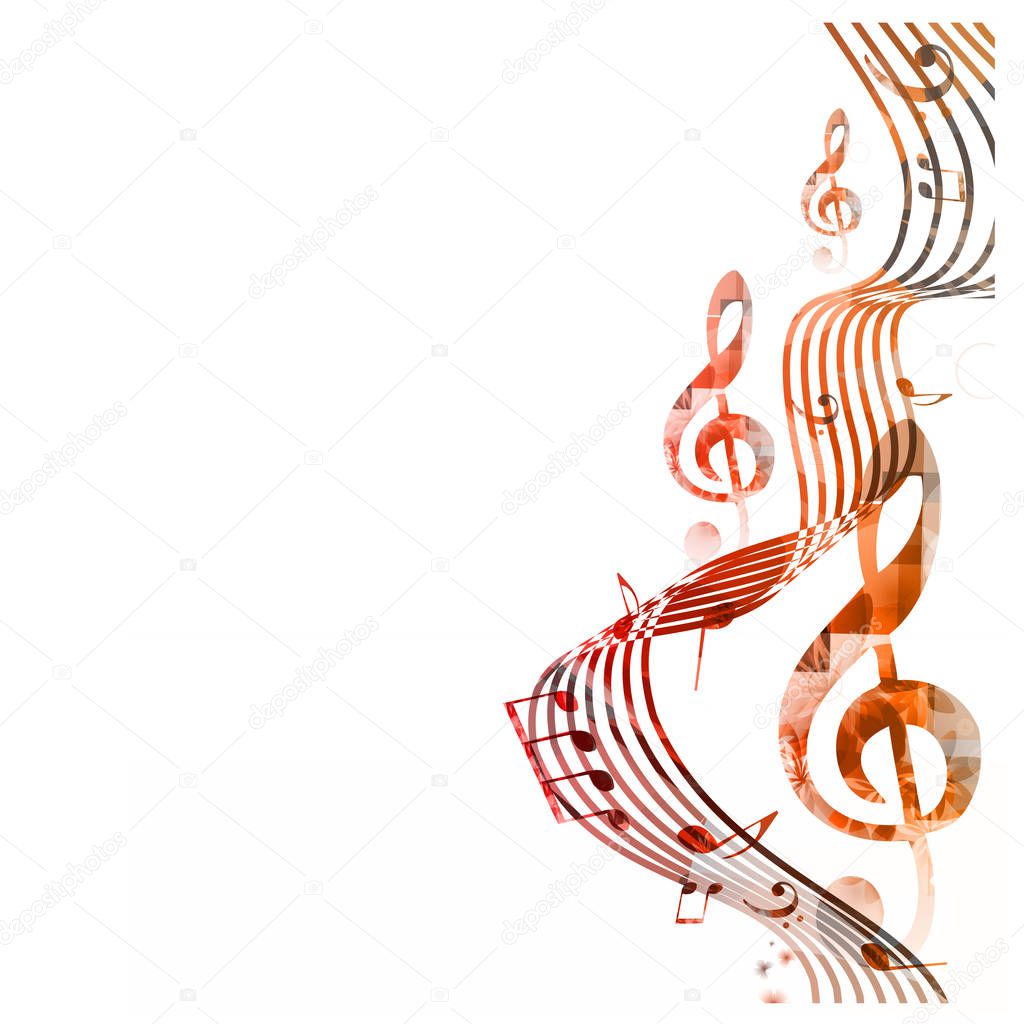 Music notes background