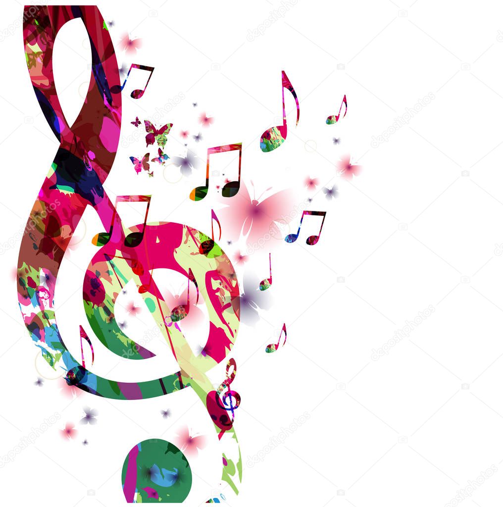 Music notes background