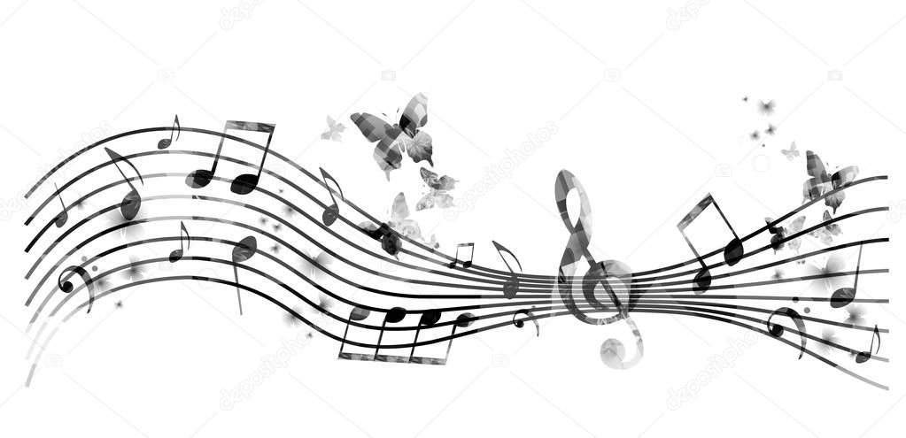 background with music notes