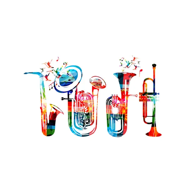 Instruments de musique fond — Image vectorielle