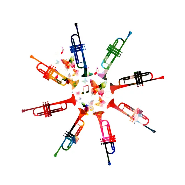 Trompet renkli daire