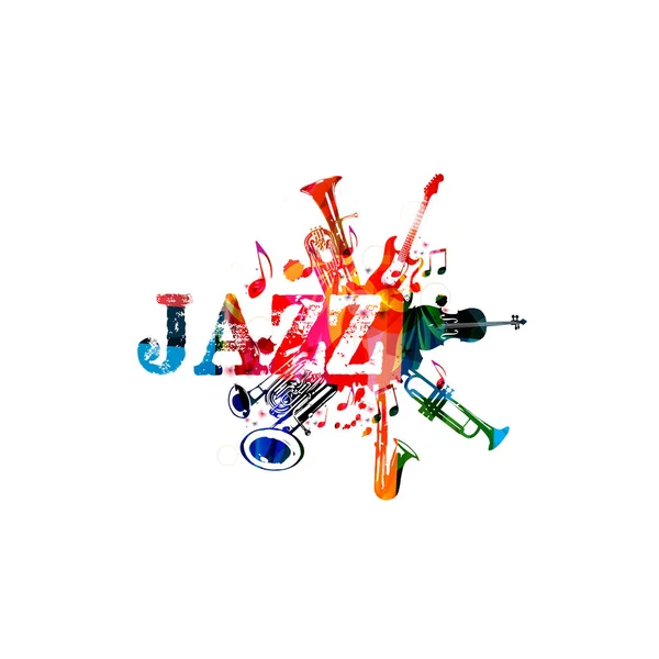 Poster van het jazzfestival — Stockvector