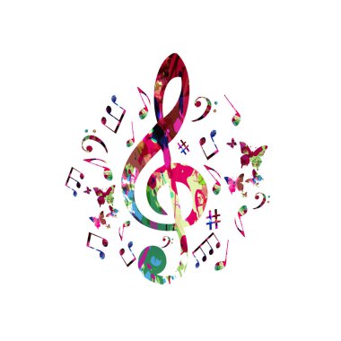 Renkli tiz nota anahtarı