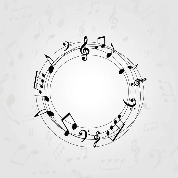 Коло музичних нот — стоковий вектор