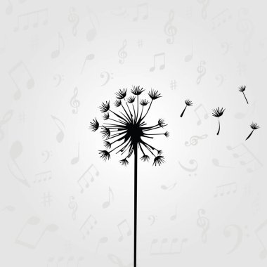 Karahindiba ile müzik notlar