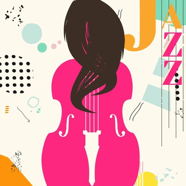 Affiche Festival Jazz Illustration Vectorielle — Image vectorielle