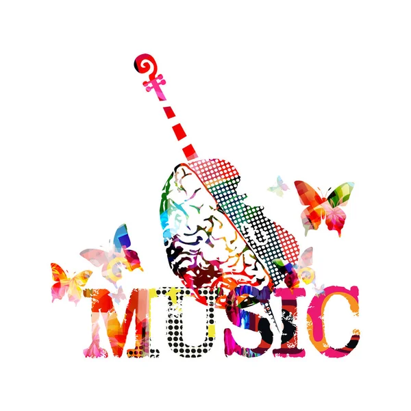 Instrumentos Musicais Abstratos Sobre Fundo Branco Banner Musical —  Vetores de Stock