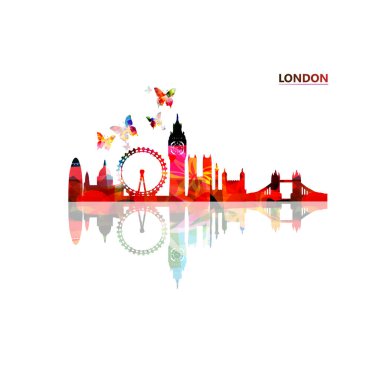 Seyahat ve turizm sanat geçmişi, Londra 'nın ünlü simgeleri..