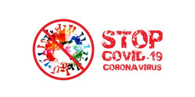 Covid-19, Coronavirus Hastalığı posteri..