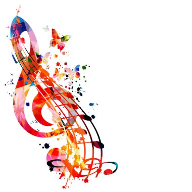 Sanatsal renkli soyut arkaplan canlı konser olayları vektör illüstrasyonu