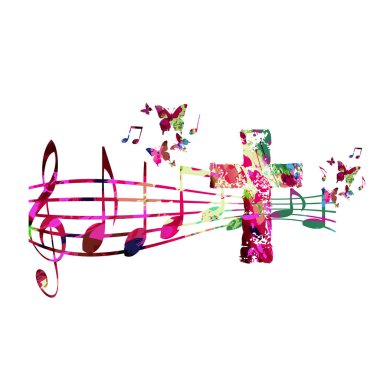 Sanatsal renkli soyut arkaplan canlı konser olayları vektör illüstrasyonu