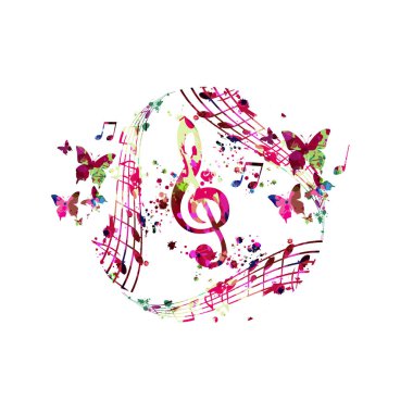 Sanatsal renkli soyut arkaplan canlı konser olayları vektör illüstrasyonu