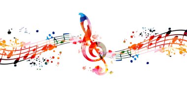 Sanatsal renkli soyut arkaplan canlı konser olayları vektör illüstrasyonu