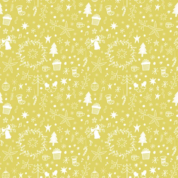 Seamless Christmas pattern — Stock Vector