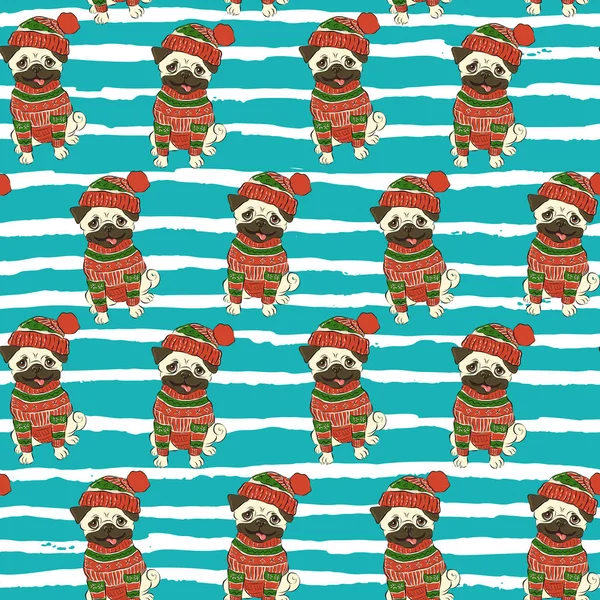 Christmas holidays seamless pattern