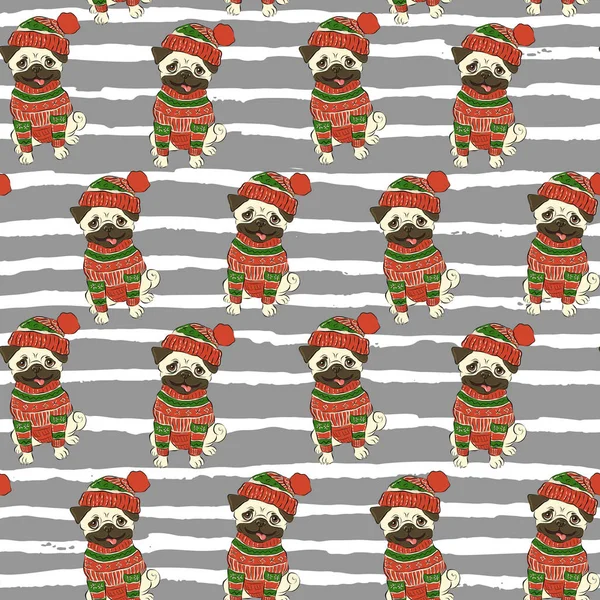 Christmas holidays seamless pattern