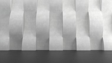 Kat dalgalar desen arka plan ile. 3D render.