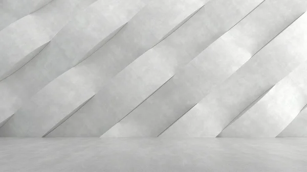 Posadzka betonowa z Abstrakcja waves w tle. renderowania 3D. — Zdjęcie stockowe
