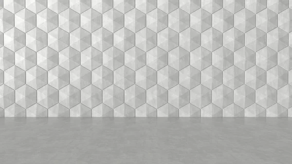 Фон из бетона и шестиугольников . — стоковое фото