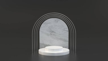 Sahne ile soyut arkaplan. 3d oluşturma.