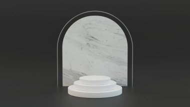 Sahne ile soyut arkaplan. 3d oluşturma.