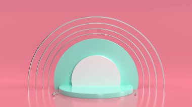 Sahne ile soyut arkaplan. 3d oluşturma.