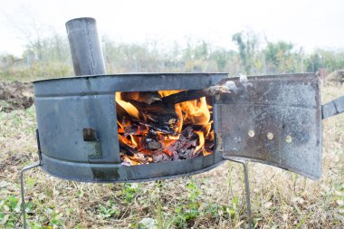 Soba yangın alanında