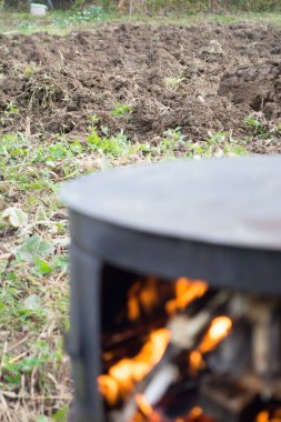 Soba yangın alanında