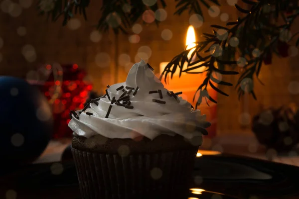 Muffins an Heiligabend — Stockfoto