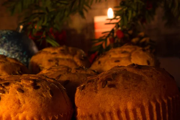 Muffins en Nochebuena — Foto de Stock