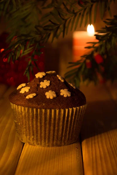 Muffins en Nochebuena — Foto de Stock
