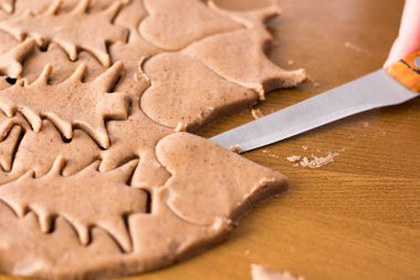 Paskalya gingerbread çerezleri hazırlanıyor.