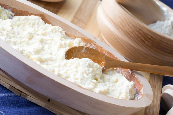 Erimiş peynir peynir pasta için hazırlanan