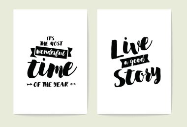 Tipografi kartları seti.