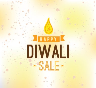 Mutlu Diwali tipografi