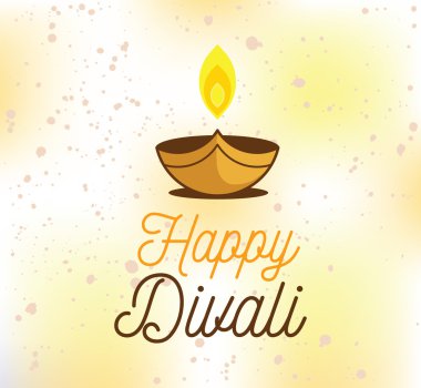 Mutlu Diwali tipografi