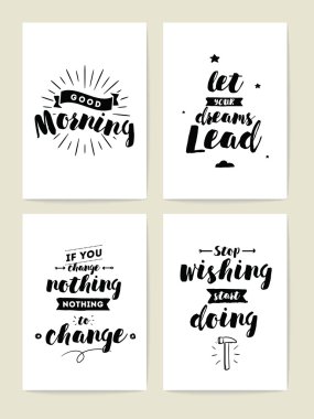 Tipografi kartları seti.