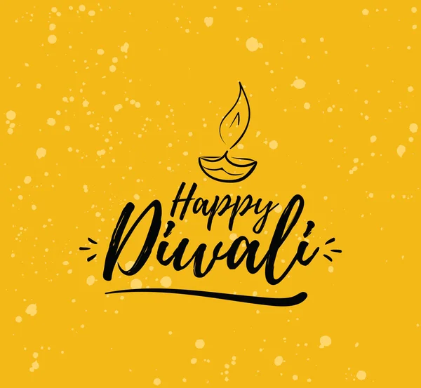 Типография Happy Diwali — стоковый вектор