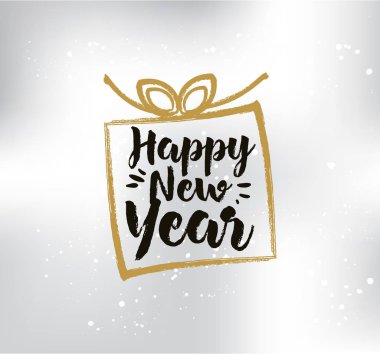 Mutlu yeni yıl baskı tasarım