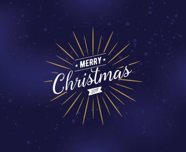 Neşeli Noel tipografik Amblemler ayarla.