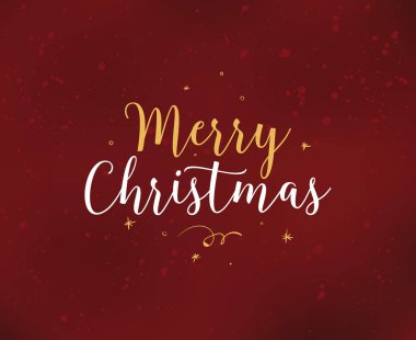 Neşeli Noel vektör tipografi, arka plan tasarımı