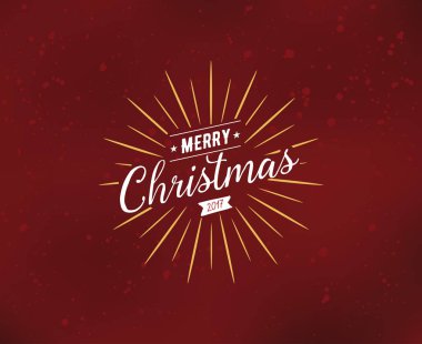 Neşeli Noel vektör tipografi, arka plan tasarımı