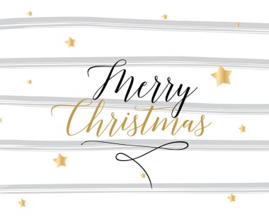 Neşeli Noel vektör tipografi, arka plan tasarımı